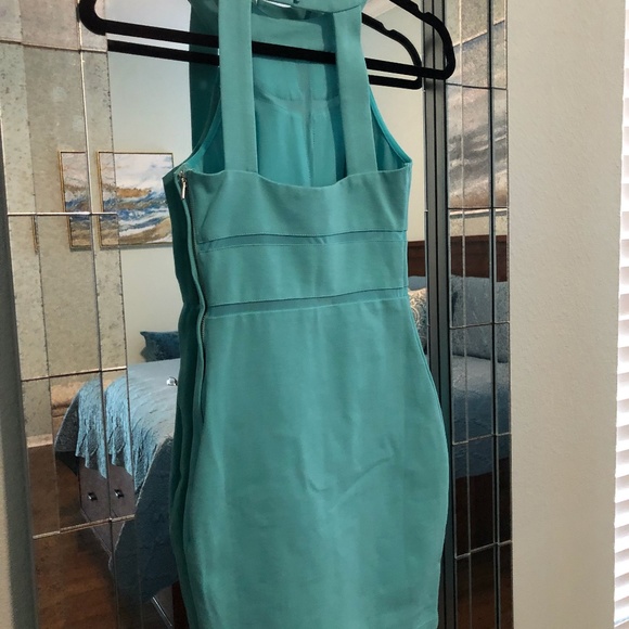❣️ FINAL SALE 🤍 EUC XXS Guess Turquoise Slim-fit Bodycon Dress - Picture 6 of 11